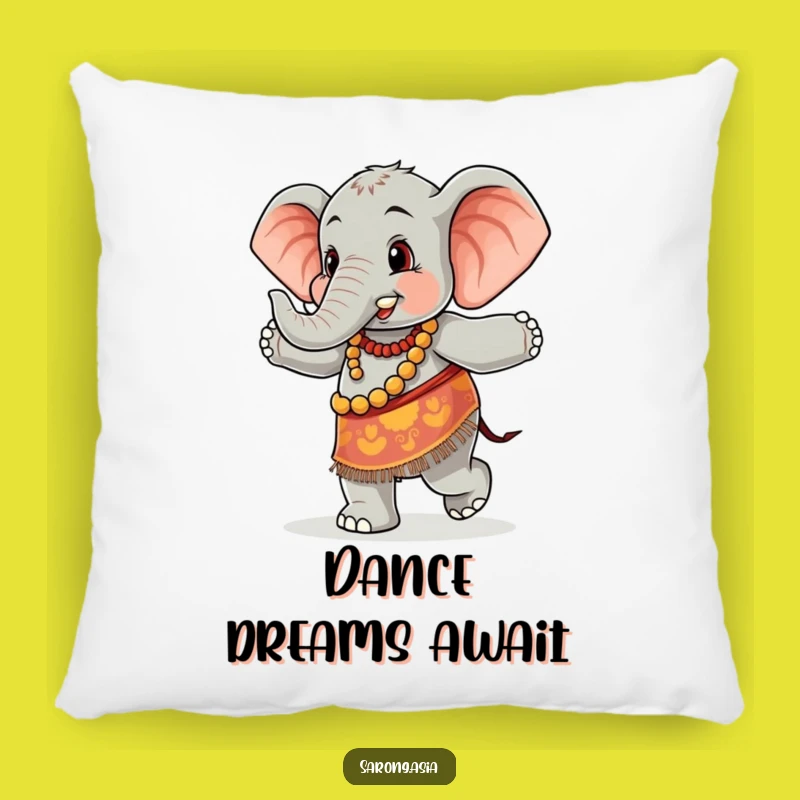 Funny Dancing Elephant Pillow, Soft & Comfy Decor, Hilarious Gift Item