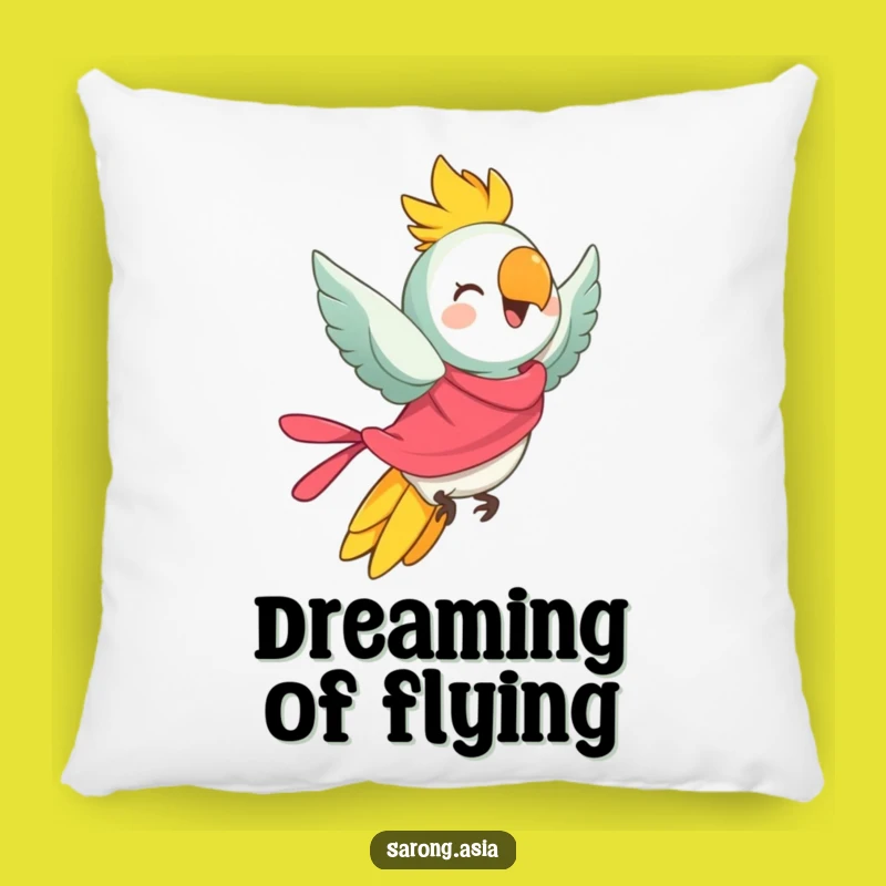 Funny Flying Parrot Pillow, Soft & Comfy Decor, Hilarious Gift Item